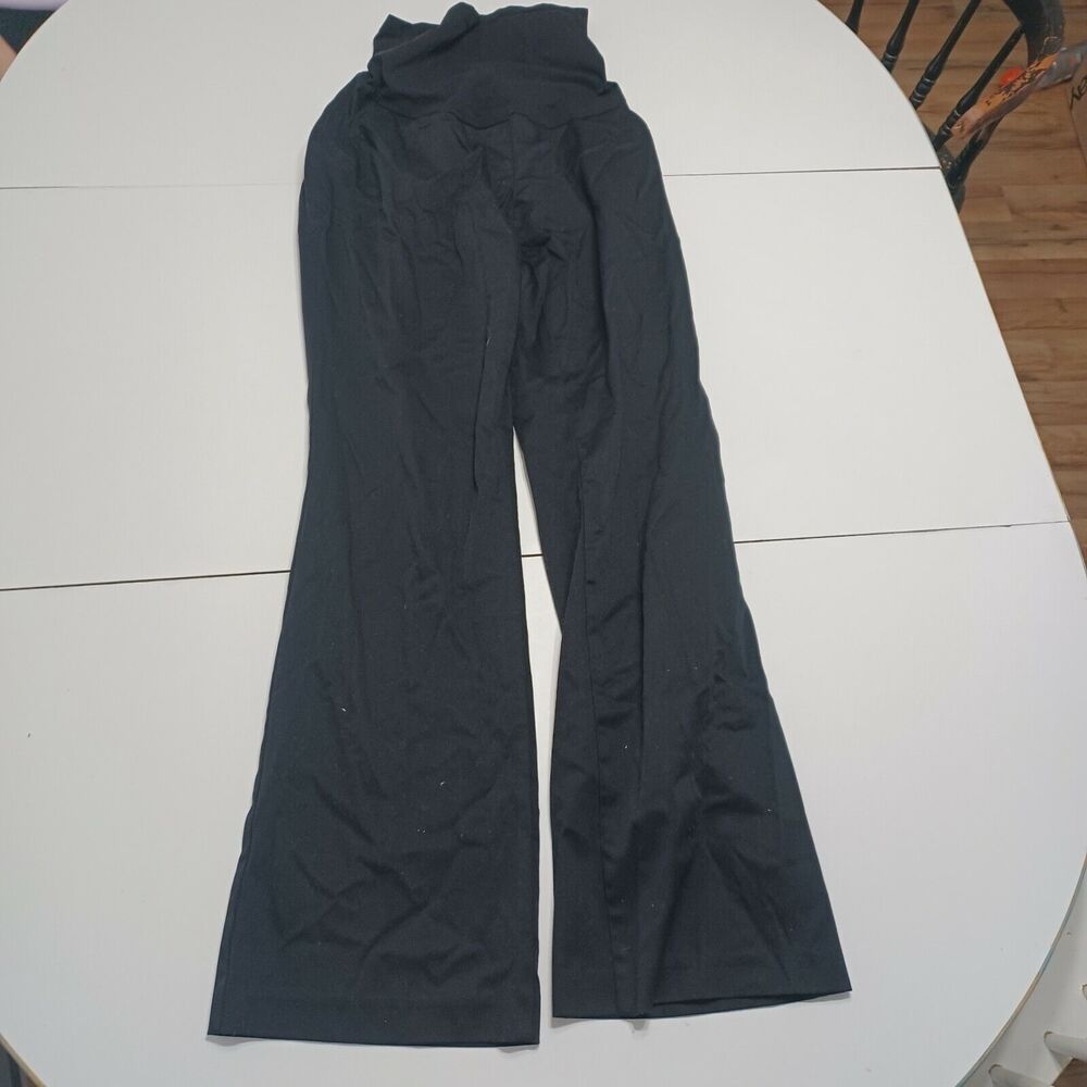 Motherhood Womens Secret Fit Belly‎ Work Pants Black Pull On Stretch Maternity M